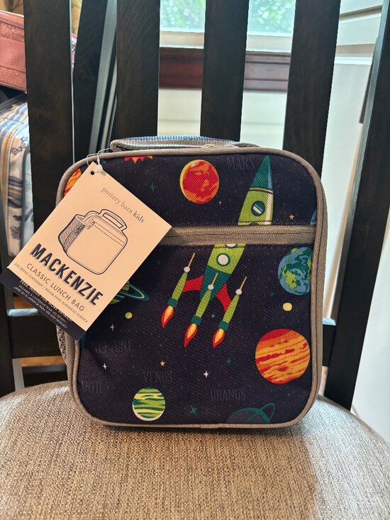 Pottery Barn Other - NWT Pottery Barn School Kids LUNCHBOX + Sticker Space Planet SET New boy girl